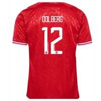 Maglie da calcio Danimarca Kasper Dolberg #12 Prima Maglia Europei 2024 Manica Corta